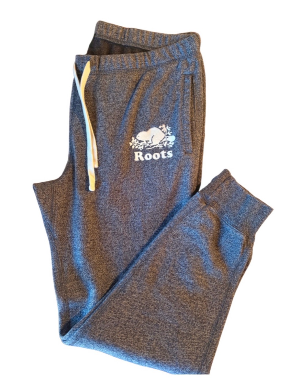 ROOTS-  Women’s Blue Sweatpants with White Logo